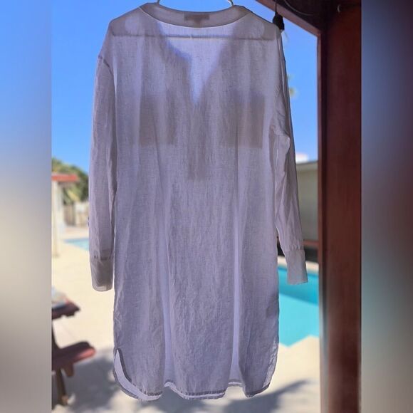 Tommy Bahama Linen silk 3/4 sleeve dress/swimsuit cover sz M - Picture 2 of 10